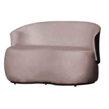 Imagem de Poltrona Namoradeira 2 Lugares Orgânica Design Beatriz Composê Veludo 