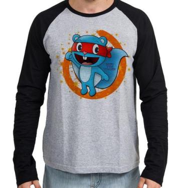 Imagem de Camiseta Manga Longa blusa Happy Tree Friends Splendid, M  adulto