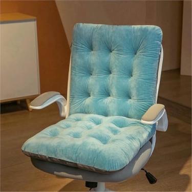 Imagem de Almofada macia para cadeira de balanço, almofadas para assento e encosto com base antiderrapante, almofadas de encosto de peça única, para escritório, carro, casa, sala de jantar e cozinha.