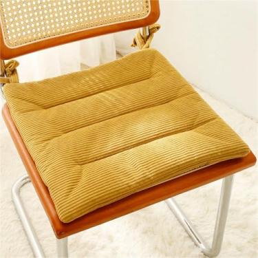 Imagem de Almofadas de veludo cotelê para cadeiras de jantar, conjunto de 2 almofadas quadradas para cadeiras de cozinha, almofadas de chão para sala de estar, varanda e escritório.