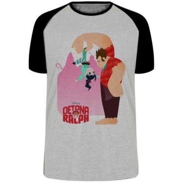 Imagem de Camiseta Detona Ralph Blusa Plus Size extra grande adulto ou infantil,