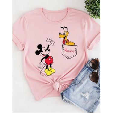 Imagem de Camiseta Blusa Tshirts Desenho Mickey Pluto Algodão Unissex - MB Sport