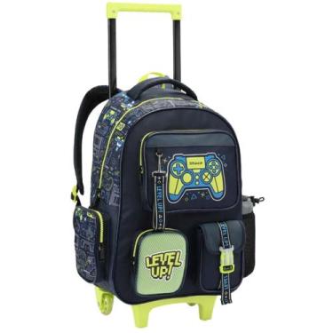 Imagem de Mochila de Rodinhas Escolar Gamer com Alça Ajustável Compartimento Esp