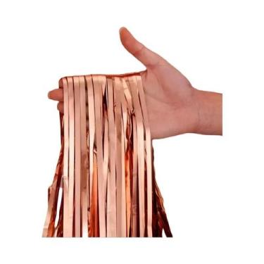 Imagem de Cortinas De Franjas De Papel Metálico Para Decoração De Aniversário, F