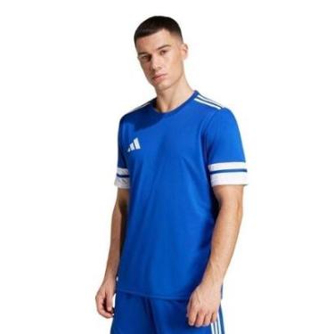Imagem de Camiseta Adidas Squadra 25 Masculina - Azul P-Masculino