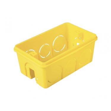 Imagem de Caixa Luz Tramontina 4X2 Pvc Amar 57500/041 c/25pçs