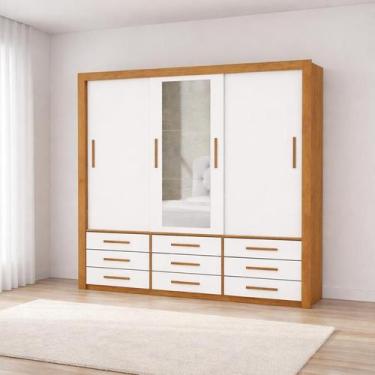 Imagem de Guarda Roupa Espelho 3 Portas 9 Gavetas Imperium -Grand Line