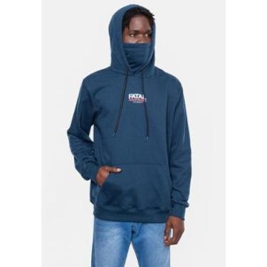 Imagem de Moletom Fatal Fechado com Máscara Masculino-Masculino