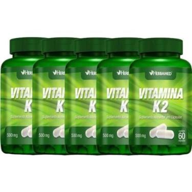 Imagem de Kit 5X Vitamina K2 - 60 Cápsulas - Herbamed-Masculino