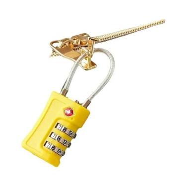 Imagem de Cadeado De Senha Alterável Para Bagagem E Mochila, Cadeado De Viagem C