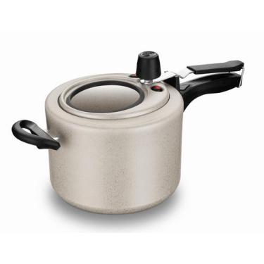 Imagem de Panela de Pressão MTA com Visor de Vidro Superior 4,5 Litros Cor Bauni