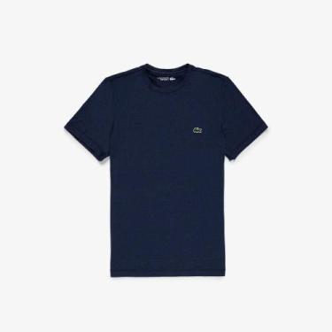 Imagem de Camiseta Lacoste Esportiva em Jersey Stretch, Azul marinho, GG