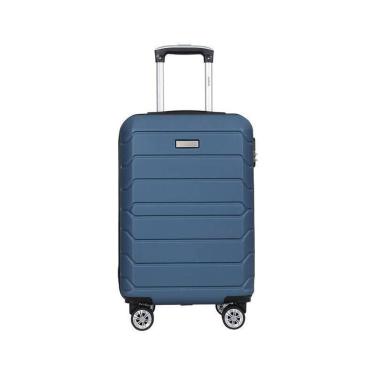 Imagem de Mala De Viagem Bordo Pequena Rígida Viena Jeans Isiway Lisa