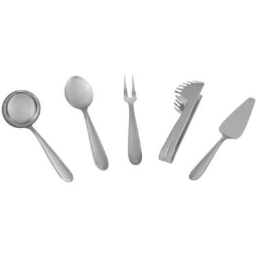 Imagem de Jogo de Utensílios Tramontina Utility em Aço Inox Acabamento Brilho 5 