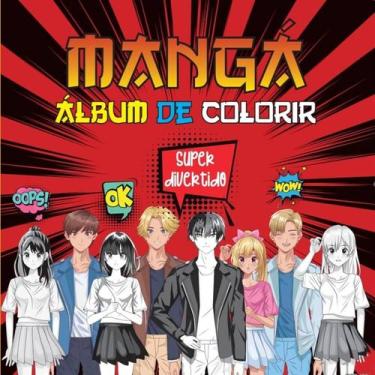 Imagem de Album de colorir manga - vermelho - PAE