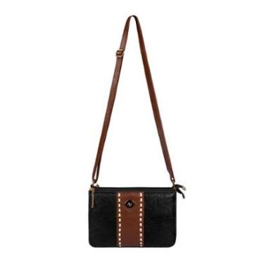 Imagem de Bolsa transversal de couro liso Cristal-Feminino