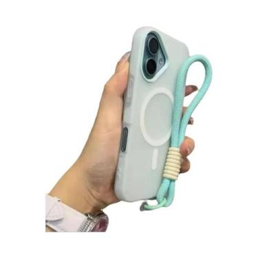 Imagem de Capa Magsafe Candy Contrast Com Cordão Para iPhone 17 16 15 14 13 12 1