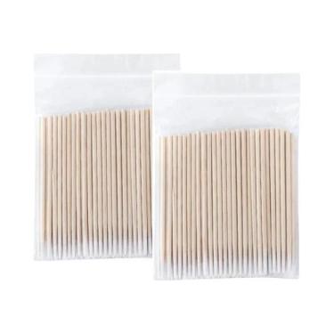 Imagem de Cotonetes De Ponta Fina Dupla Para Microblading, Arte De Unhas, Extens