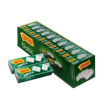 Imagem de Pastilha de Hortelã Bala 608g Garoto Caixa C/40 Unidades de 17g