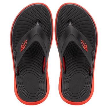 Imagem de Chinelo masculino swap ii rider 12433, Preto, Vermelho, 39