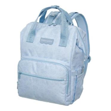 Imagem de Mochila Maternidade Fisher Price Bebê Menino Dozy Boys Cor Azul Bolsos