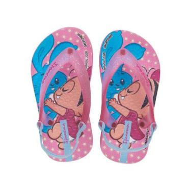 Imagem de Chinelo de Dedo de Bebê Turma da Mônica Ipanema Cor:Rosa+AzulTamanho:2