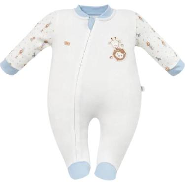 Imagem de Macacão Longo Com Ziper Masculino - Hug, Azul claro, RN