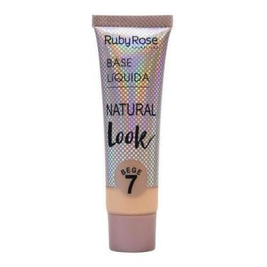 Imagem de Base Líquida Natural Look Bege 7 - Ruby Rose