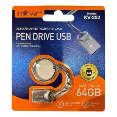 Imagem de Pen Drive De Metal Nano 64gb Inova Prime