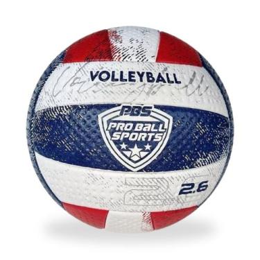 Imagem de Bola De Vôlei Pro Ball Pvcom Pu 26 Br/az/vm - Futebol e magia