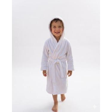 Imagem de Roupão Infantil Menino e Menina Saída de Banho Praia e Piscina em Poli