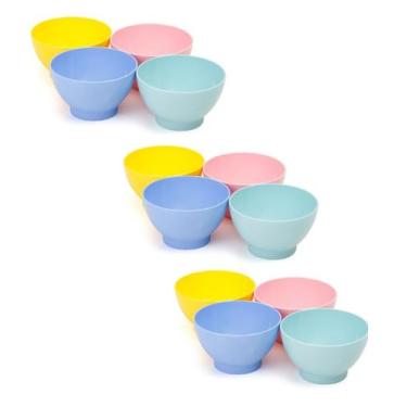 Imagem de Conjunto 12 Bowl Cumbuca 500ml Plástico Sobremesa Sorvete - Dup