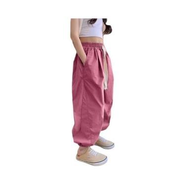 Imagem de Calças Esportivas Casuais Finas E Soltas Estilo Coreano Para Meninas D