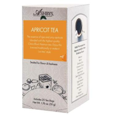 Imagem de Chá Ashbys Damasco 25 Sachês Blend Preto - Ashbys Teas