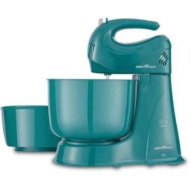Imagem de Batedeira Britania 4 Velocidades 2 Tigelas 350w Azul, 220V