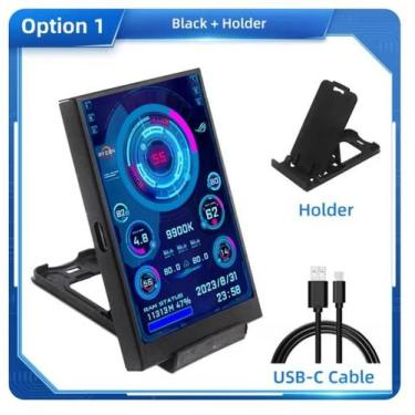 Imagem de Tela Secundária Monitoramento Pc 3.5 Polegadas Ips Display - Turzx