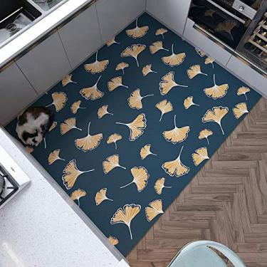 Imagem de LTL Tapetes de cozinha e tapetes modernos de simplicidade confortável, poliuretano, à prova de água e óleo, tapete antiderrapante para casa, sala de jantar, varanda, E, 6090 cm