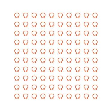 Imagem de Naroote Anéis de perna de pombos, suprimentos pombos pé de pombos para identificação e marcação de pombos (laranja)