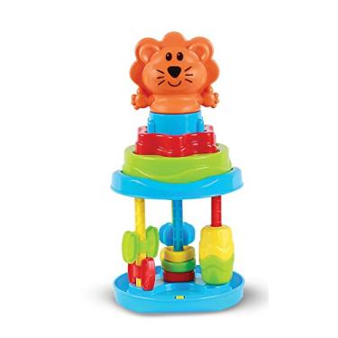 Imagem de Rolinho com Diferentes Atividades Baby Roll Tower com Empilháveis Solapa, Maral, Multicor,Tamanho único