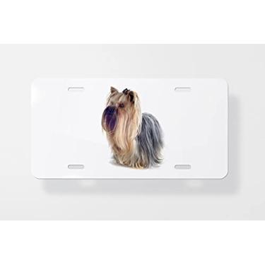 Imagem de Capa para placa de carro Yorkshire Terrier – Capa para placa de carro – Capa para placa de carro 15 x 30 cm