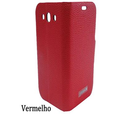 Imagem de Capa Celular Samsung SIII Luxo Couro Sintético CBR-1074 Jinque -VERMELHO