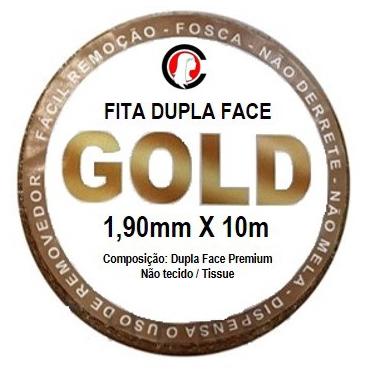 Imagem de Fita Adesiva gold Dupla Face Rolo 10m x 1,90cm