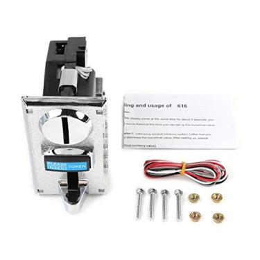 Imagem de Aceitador de moeda múltipla 6 tipos Seletor de moedas diferentes Aceitador de controle de processos de CPU para máquinas de jogos, máquinas de venda automática, telefone/máquinas de lavar/carros de brinquedo, cadeiras de massagem