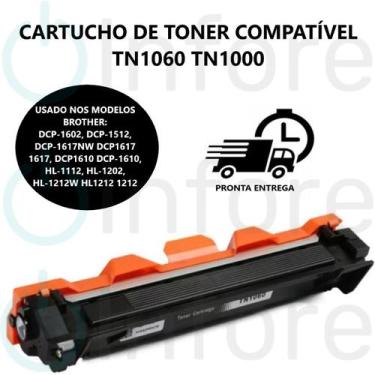 Imagem de Toner Compatível Premium Tn1060 Preto Dcp1602 1512 1617Nw Dcp1610 Hl-1