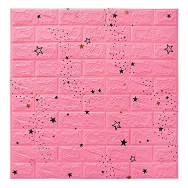 Imagem de Painéis de parede 3D, papel de parede 3D para impressão de tijolos Wallpape Bastão e descasque, painel de tijolos falsos de espuma à prova d'água autoadesivos para quarto, banheiro, cozinha, lareira 0,8 m x 0,7 m, 20 peças