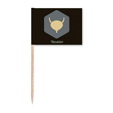 Imagem de Marcador de palito para bexiga de órgãos internos do corpo para decoração de festa