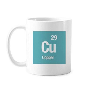 Imagem de Copper Chemical Element Caneca cerâmica cerâmica café porcelana xícara louça