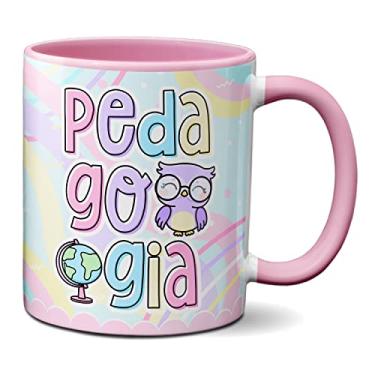 Imagem de Caneca Pedagogia Profissional Pedagoga Escola Presente Fofo (Rosa)