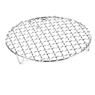 Imagem de BeBeeQ Rack de resfriamento redondo com pernas para churrasco de aço inoxidável multiuso para fritadeira a ar, máquina de lavar louça, panela instantânea, 330 mm