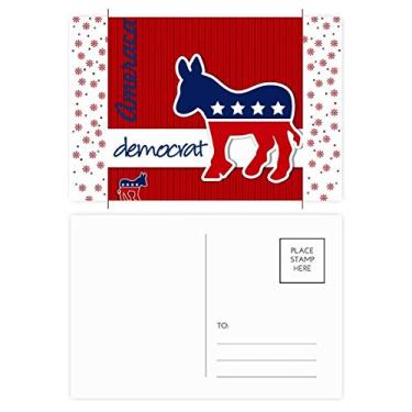 Imagem de Emblema America Burro Democrata, Natal, Natal, Natal, Celebração, Cartão Postal Blessing Mailing Card